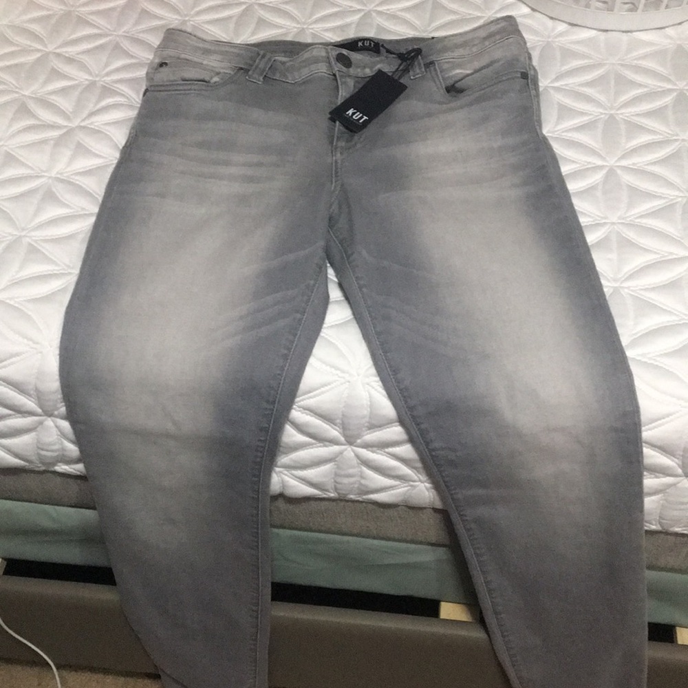 NWT Kut from the Kloth Womens Gray Jeans Size 10